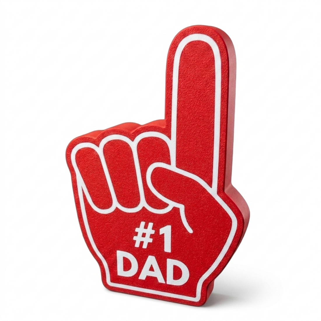 Number 1 Dad Sign, Made in USA, Funny Gift for Dad, Foam Finger Style Desk Decor, Sports Dad Man Cave Gift, 