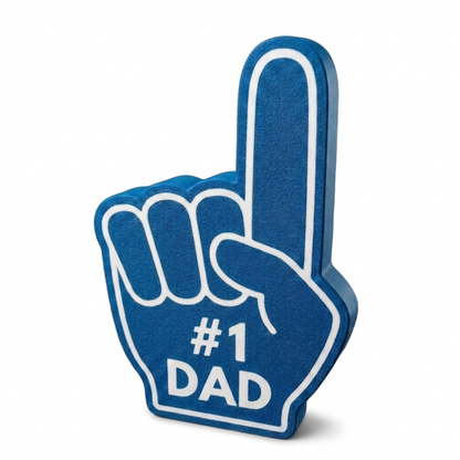 Number 1 Dad Sign, Made in USA, Funny Gift for Dad, Foam Finger Style Desk Decor, Sports Dad Man Cave Gift, 