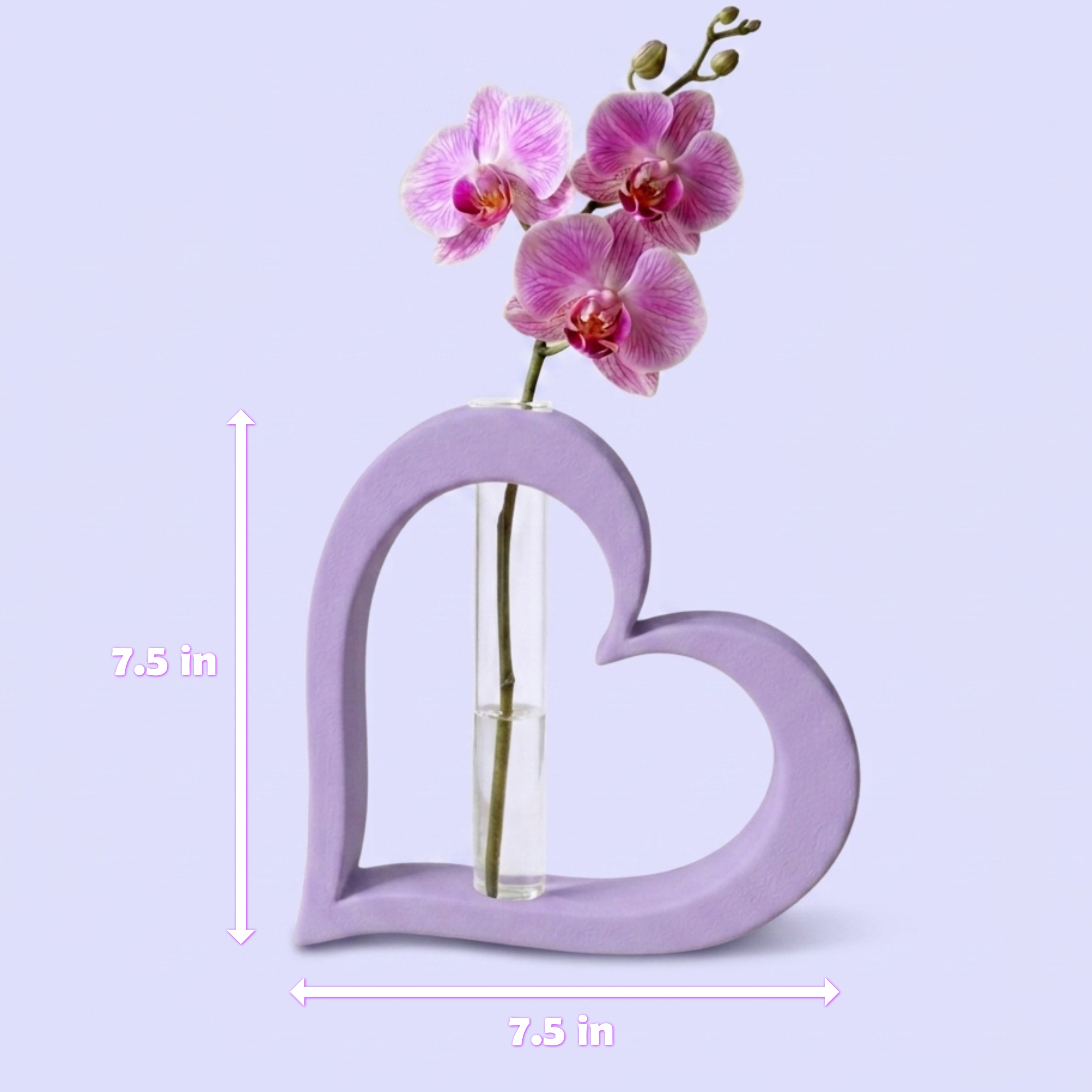 Heart Shape Bud Vase