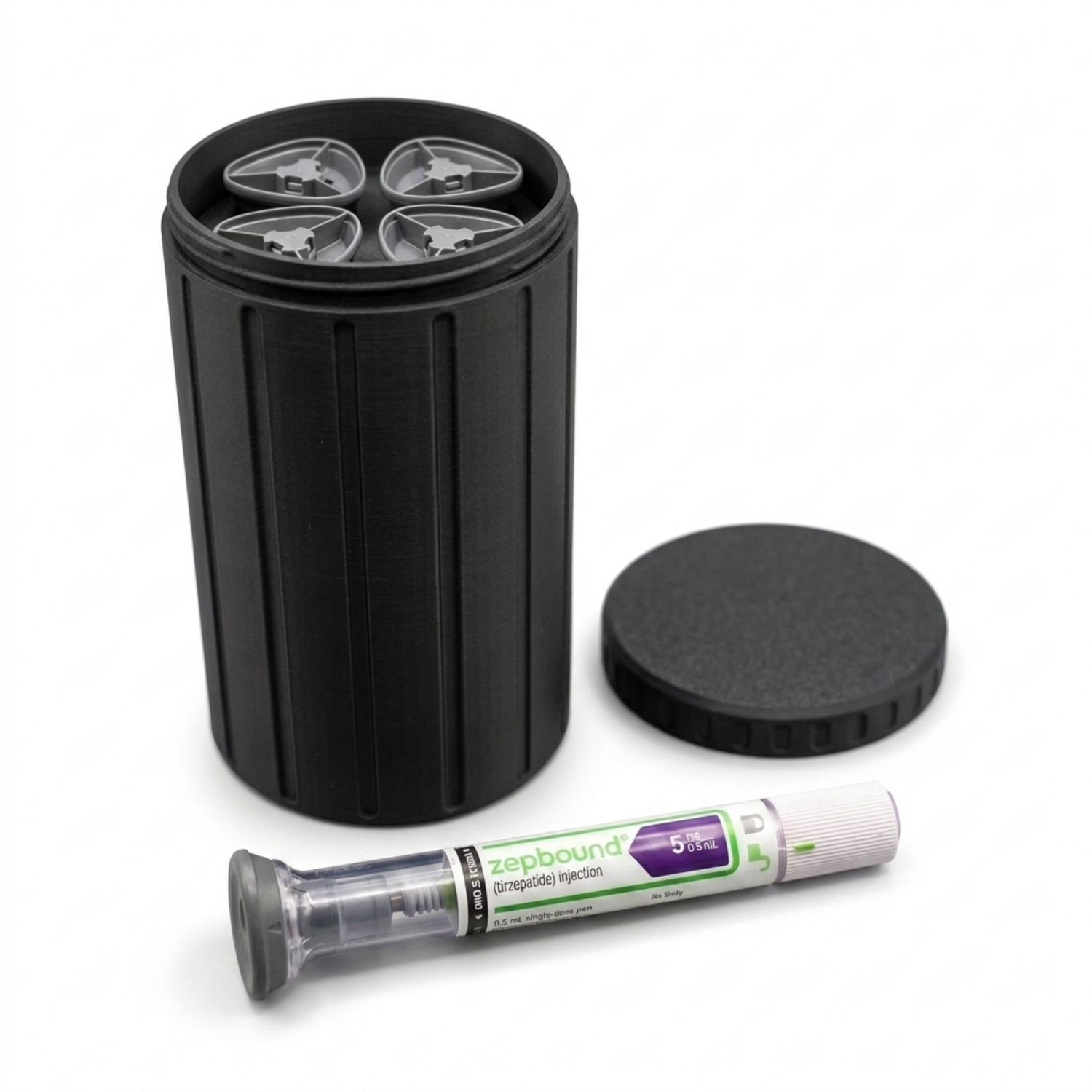 GLP1 Storage Case for Fridge, Made in USA, Fits Zepbound Mounjaro and Trulicity Pens