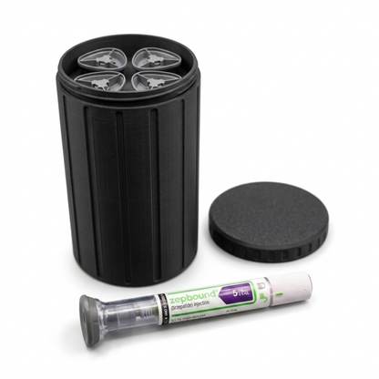 GLP1 Storage Case for Fridge, Made in USA, Fits Zepbound Mounjaro and Trulicity Pens