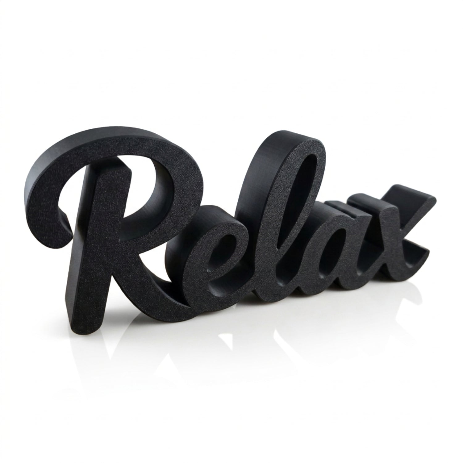 Relax sign color options – black and white farmhouse bathroom shelf decor, made in USA
